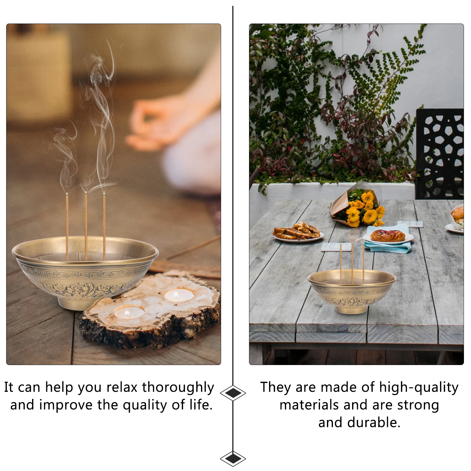 

Retro Incense Burner Copper Aromatic Censer Practical Household Decor Yoga Meditation Bedroom Study Supply Home nament