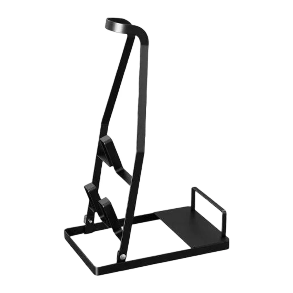 White Vacuum Cleaner Stand Convenient Cleaning Accessory Holder Cordless Vacuum Organizer Carbon Steel Construction