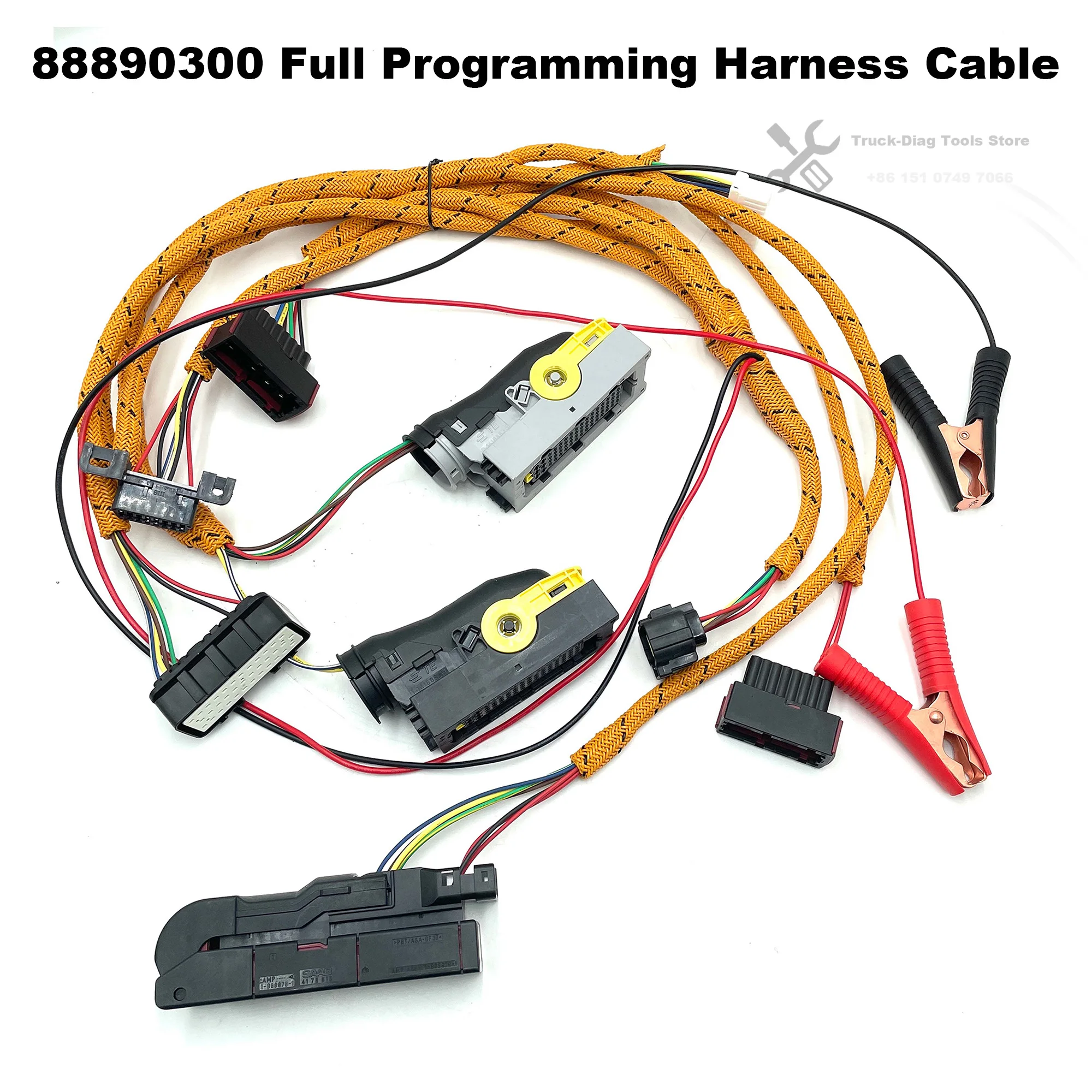 Test Cable ECU Programming For Vocom Excavator ECU Display Diagnostic Tool Engine Programming Test Wiring Harness Cable 88890300
