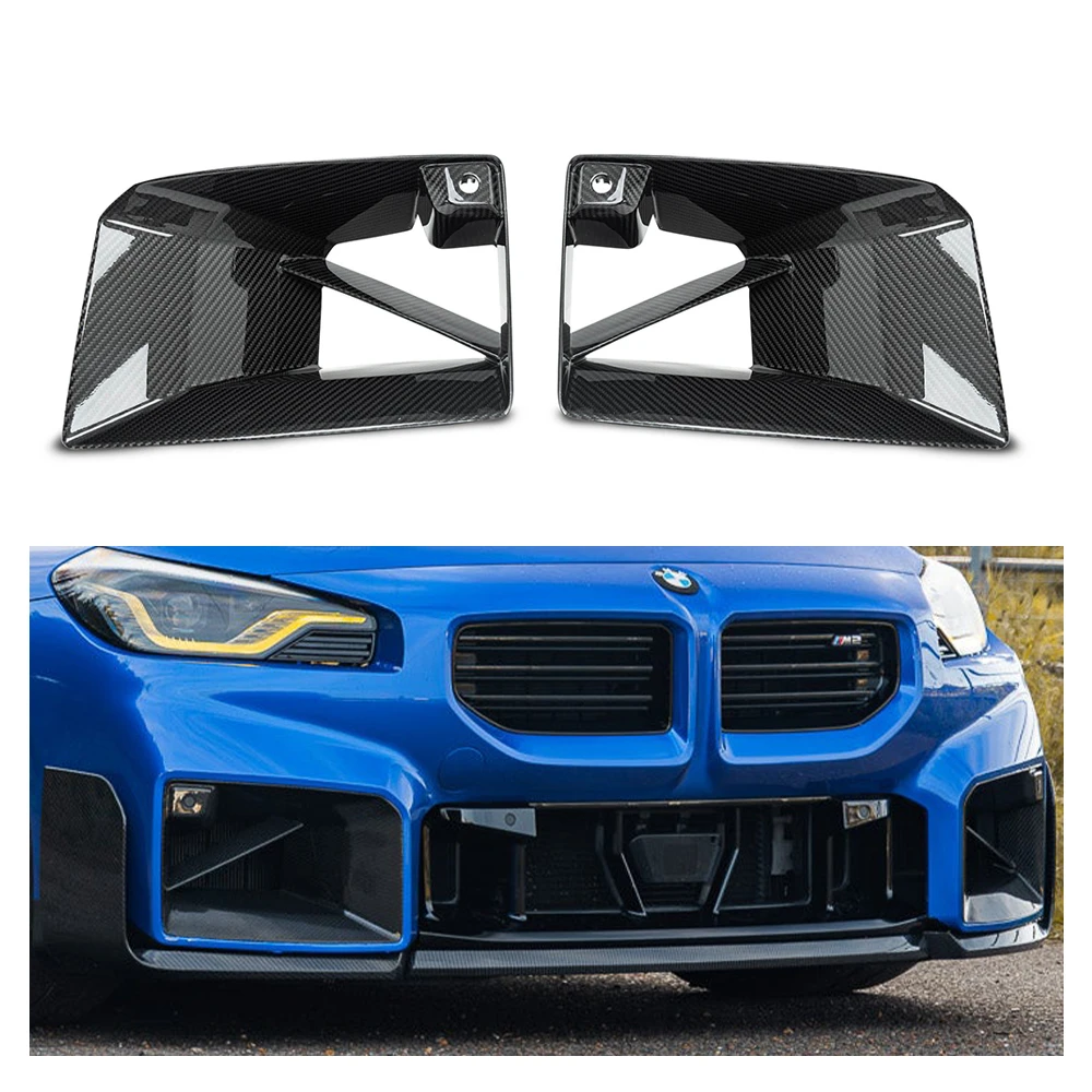 

Для BMW M2 2022-2024 G87 из натурального сухого углеродного волокна, передний воздуховыпускной отверстие, передний бампер, ограниченное время, распродажа, комплект кузова, отделка автозапчастей