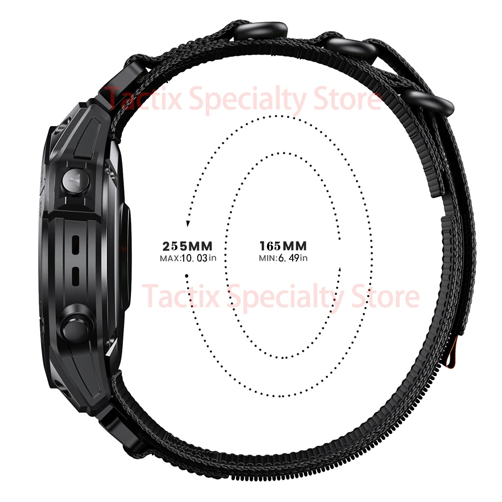 Suitable for fenix7XGarmin nylon wristband Enduro Tactix Delta D2 22mm/26mm nylon watch strap