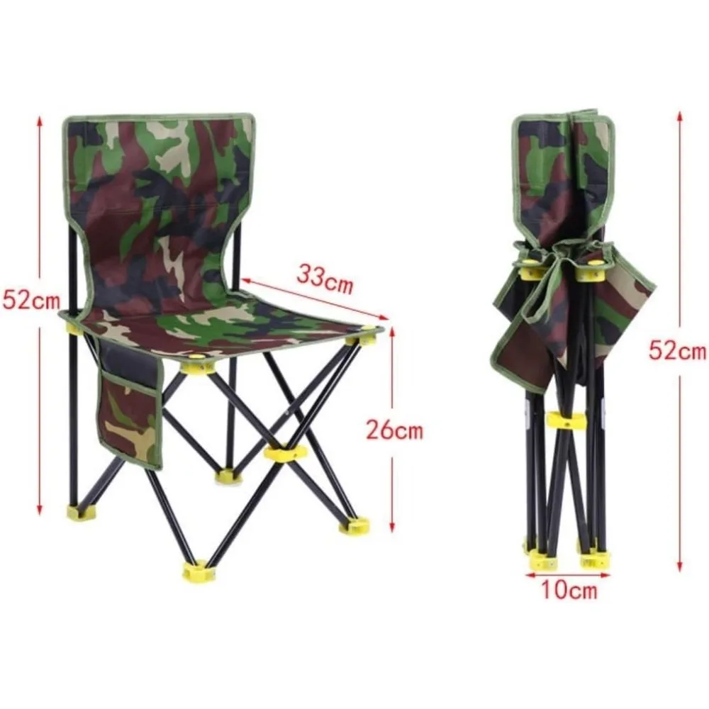كراسي قابلة للطي محمولة خفيفة الوزن للتخييم في الهواء الطلق والشاطئ ومغامرات النزهة