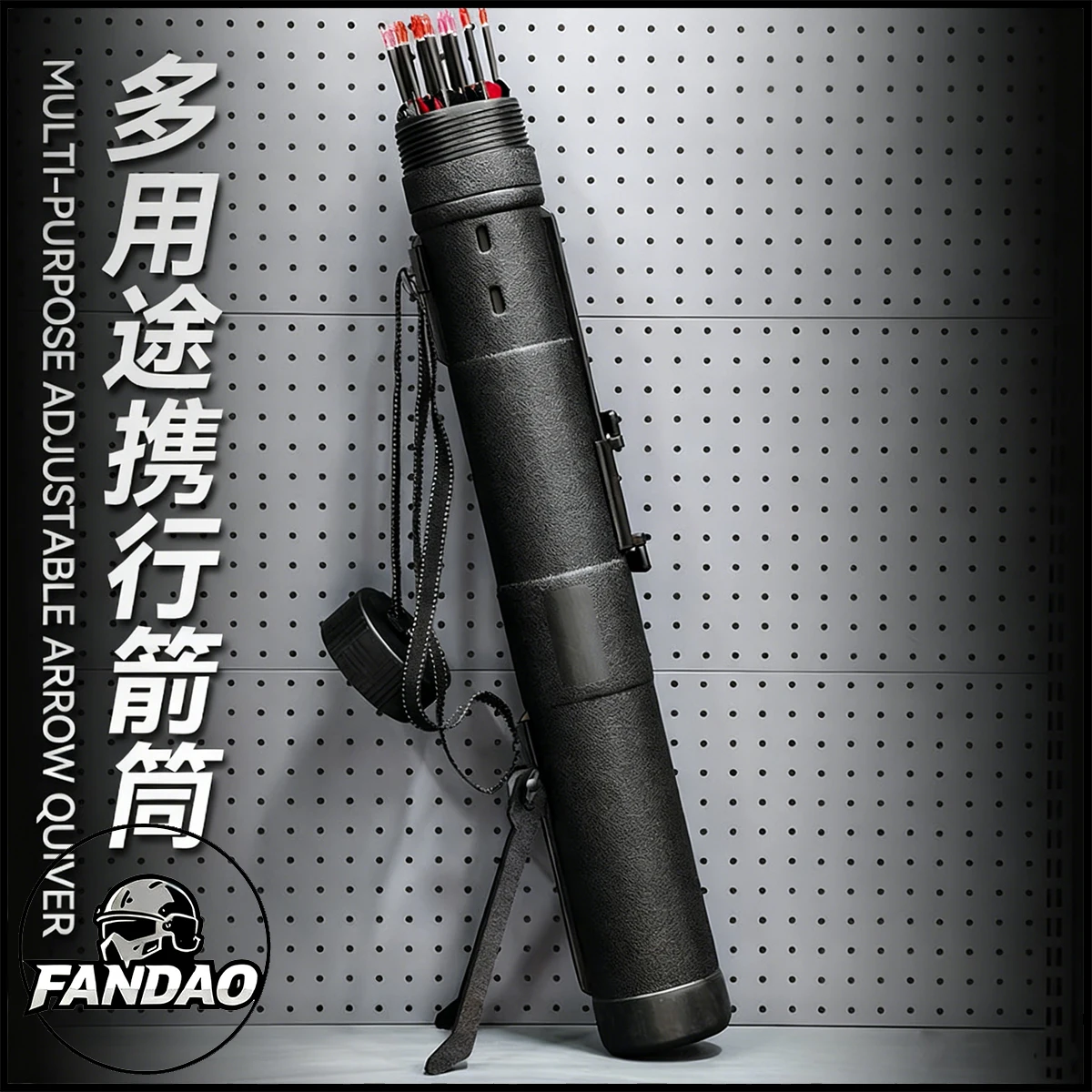 

Tactical Quick-Draw Arrow Quiver with Floor Stand Multi-Purpose Hard-Shell Arrow Pot for Recurve Compound American Hunting Bows