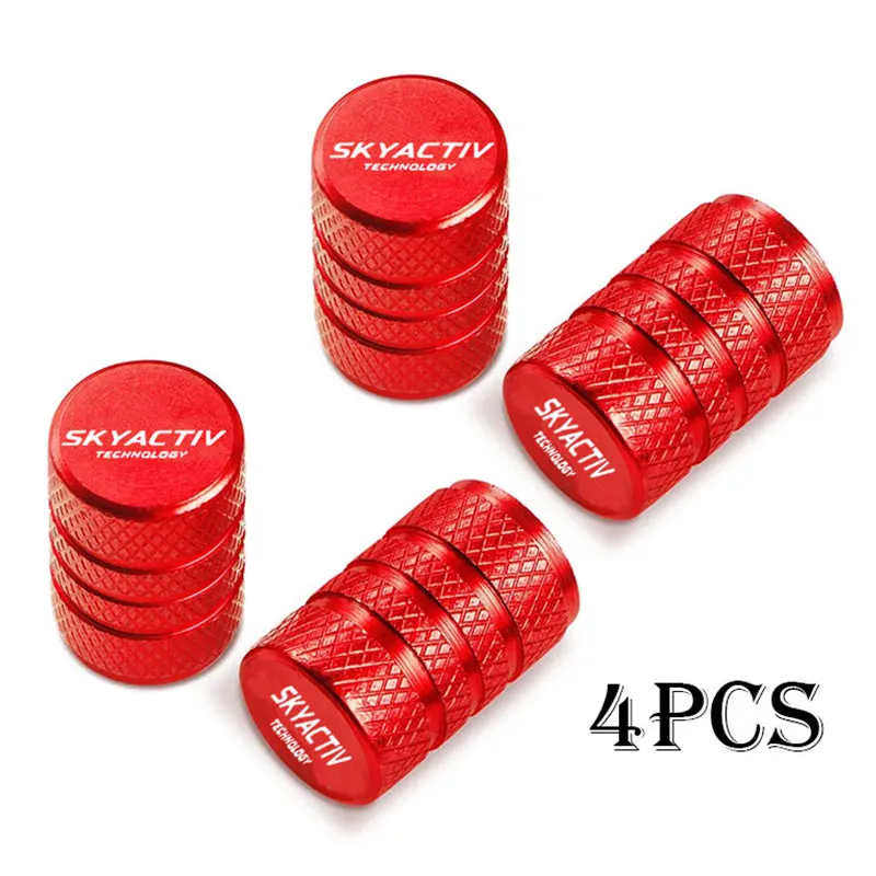 For Mazda Skyactiv 3 bk 6 gg gh gj cx3 cx5 cx30 cx7 cx8 cx9 mx5 Car Wheel Tire Valve Caps Tyre Stem Covers Airdust Waterproof