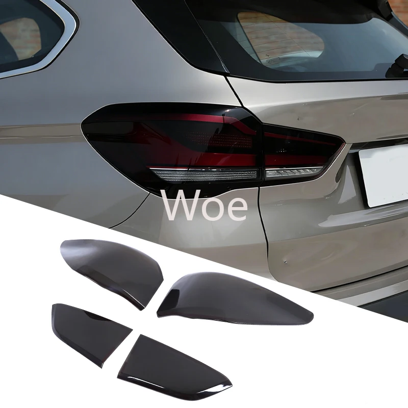 WoeFor 2020-2022 BMW X1F48F49 taillight protective cover rear taillight smoked black decorative cover ABS car styling accessorie