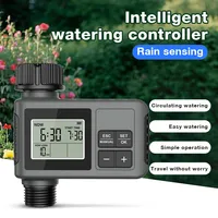 Smart Automatic Water Timer Digital Irrigation System Sprinkler Controller for Garden Lawn with LCD Display IPX5 Waterproof