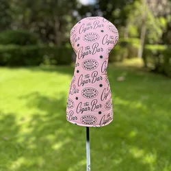 Pink Monogrammed Golf Club Covers for Women, 1 Wood Head Covers, Golf Driver Covers