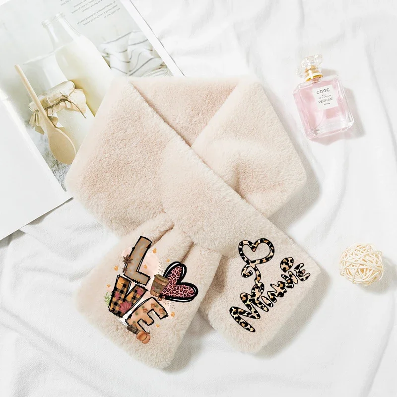 ديزني ميكي ميني ماوس وشاح قطيفة شتاء دافئ شخصيات كرتونية الرقبة الأوشحة سميكة منديل محشوة الاطفال النساء الرجال هدية