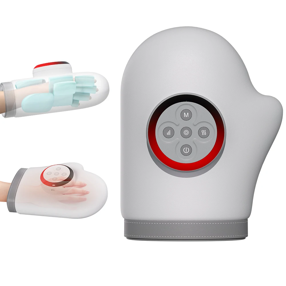 

Intelligent Hand Finger Massager Cordless Air Pressure Compress Heating Relaxation