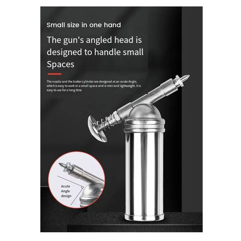 A74E-2X Manual High Pressure Oiler Airbrush Bicycle 80CC Grease Pump Hose Grease Spray For Road Bike Repair Tool