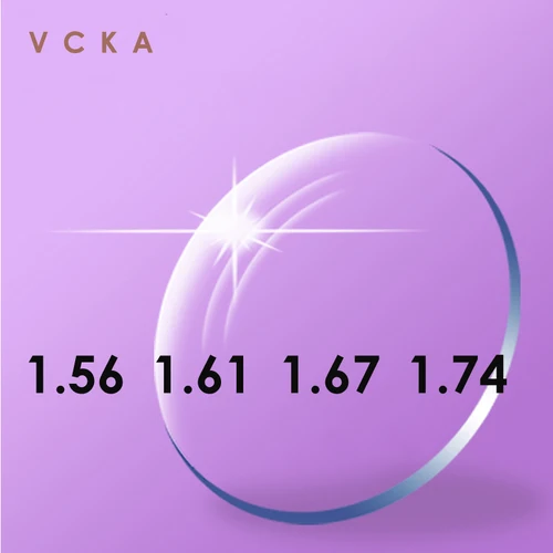 VCKA-gafas asféricas de resina para miopía, hipermetropía, presbicia, óptica, serie graduada, 1,56, 1,61, 1,67, 1,74, CR-39