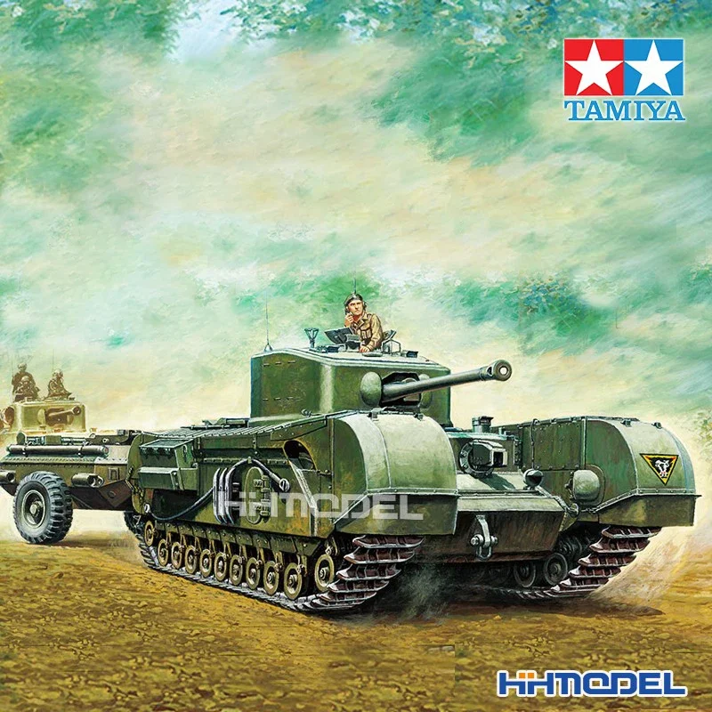 

Tamiya 32594, сборная модель, масштаб 1/48, британский танк Churchill Mk.VII, крокодиловая военная модель для модели, коллекция хобби, сделай сам