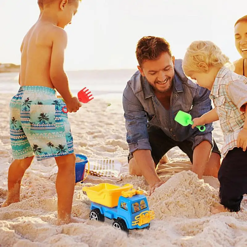 Caminhão basculante Brinquedo Carro De Engenharia De Praia Caminhões De Brinquedo Veículos De Construção Brinquedos Para Crianças Caminhão basculante Praia Presentes Educativos Precoce