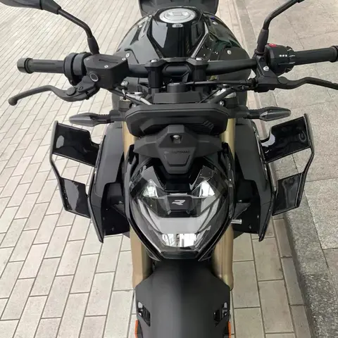 2023 BMW S1000R S1000R 용 오토바이 고정 날개 2021 2022 2023 블랙 윈드 실드 윙 페어링 프론트 공기 역학 스포일러 윙렛