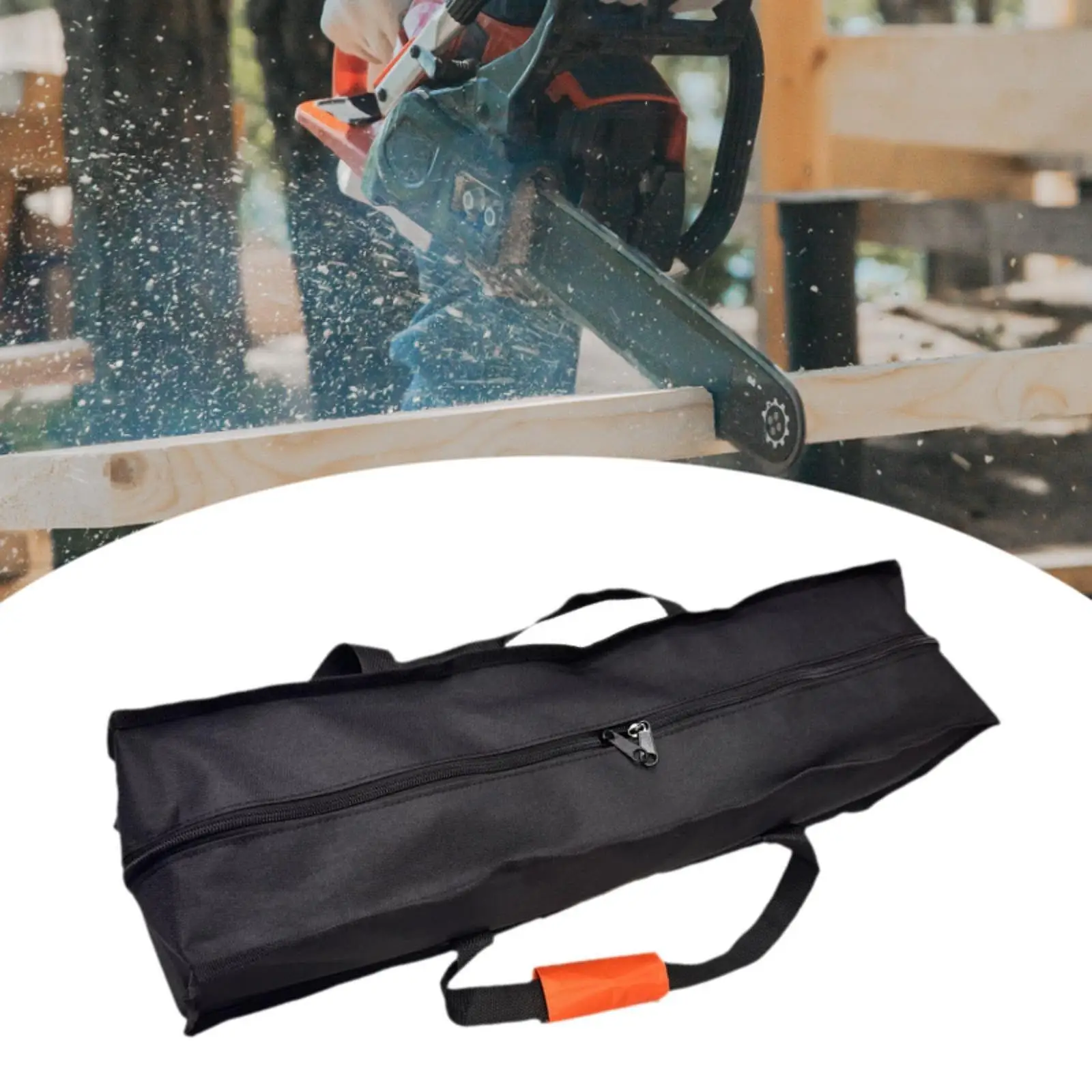 Chainsaw Storage Bag Carrying Bag Accessory, with Zipper Tool, Organizer with