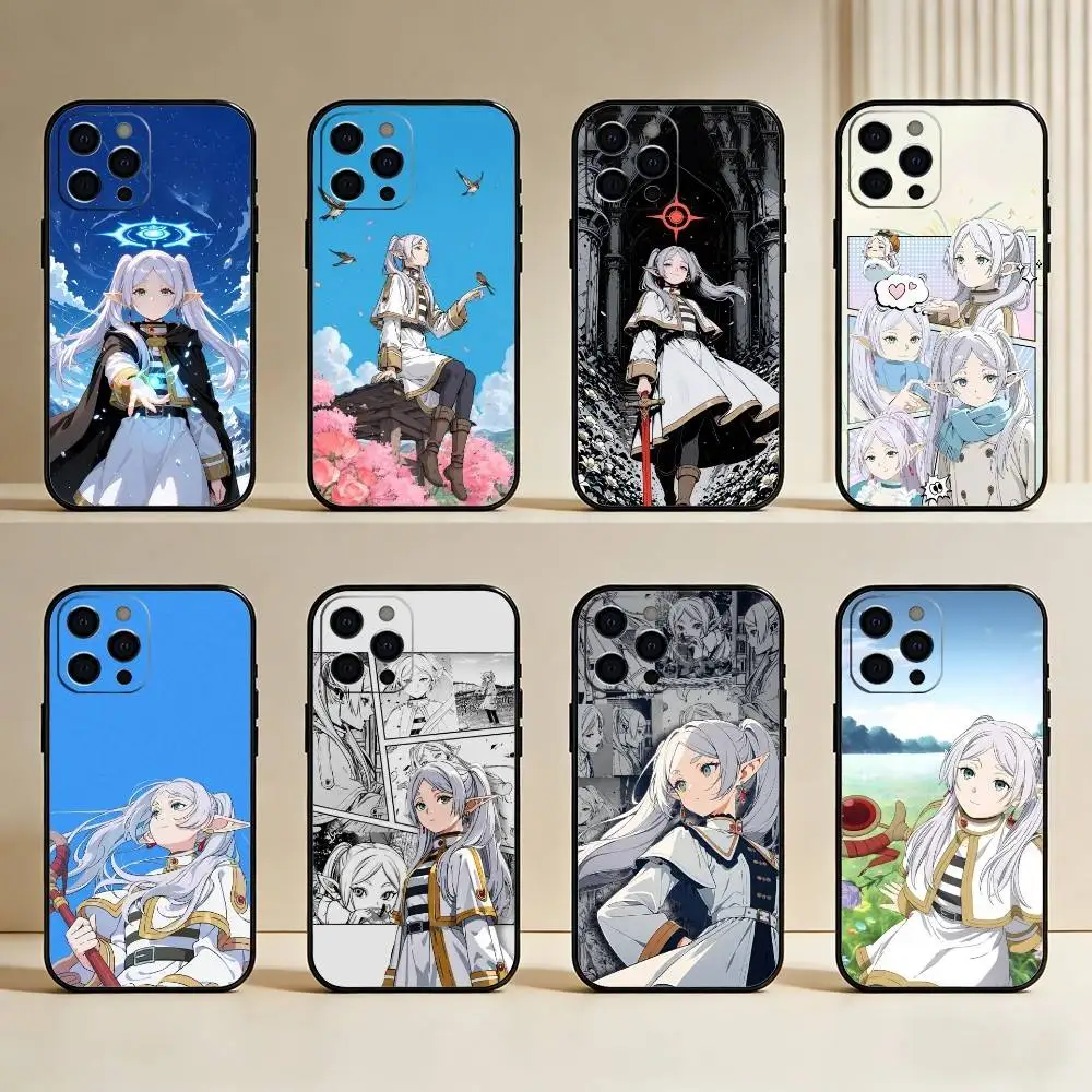 

F-Frienrin Phone Case For iPhone17,16,15,14,13,12 Plus,Max Soft Silicone Black Cover