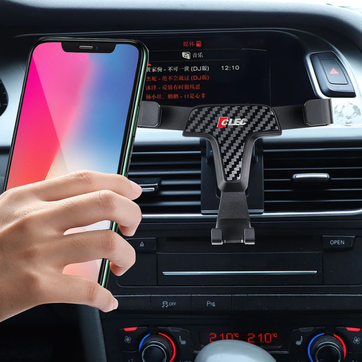 Car Phone Holder For Audi A4 B8 2009-2016/ A5 8T Car Air Vent Clip Mount Mobile Phone Holder Cellphone Stand Support