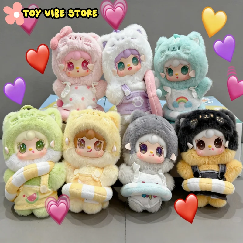 

В наличии Yooki Meow Meow, серия летних вечеринок, слепая коробка, виниловая плюшевая сумка, милый кулон, кукла, подарок для девочки, загадочное украшение, игрушка для девочки