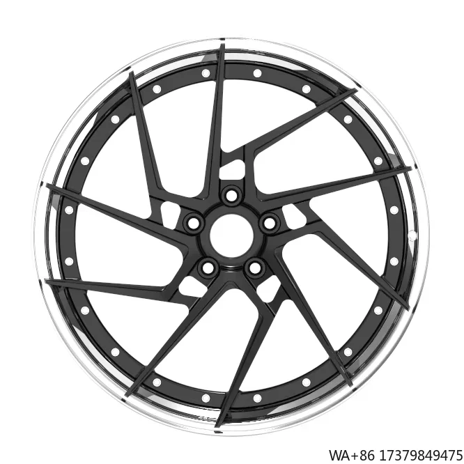 

New Design 22 Inch 24 Inch Polished Purple Car Wheel Customized Aluminum Alloy Wheel 2-piece Forged Wheel