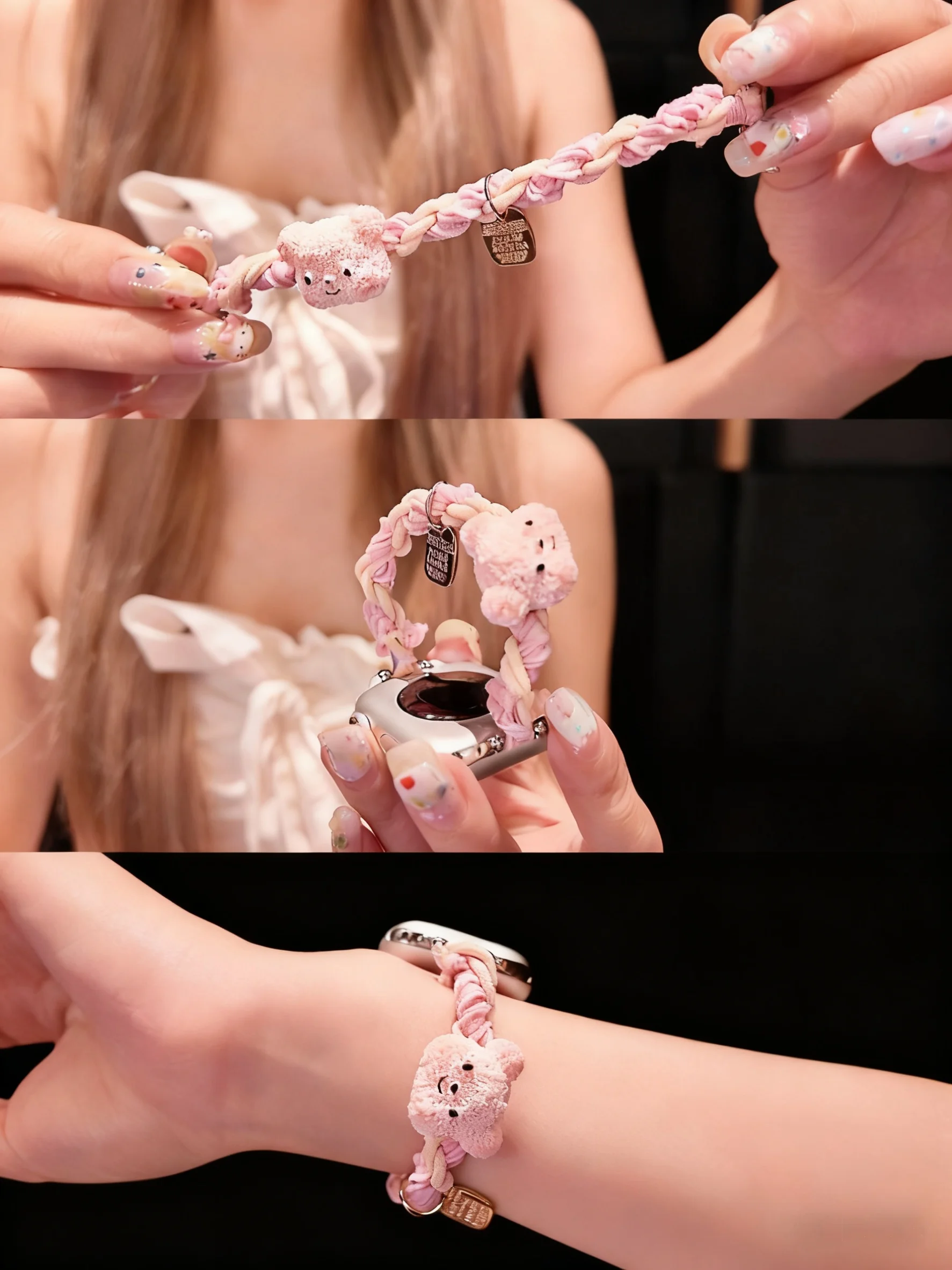 

Butter Bear Elastic Rope Compatible with iWatch Strap 38mm 40mm 41mm 42mm 44mm 45mm 49mm Fashion Strap