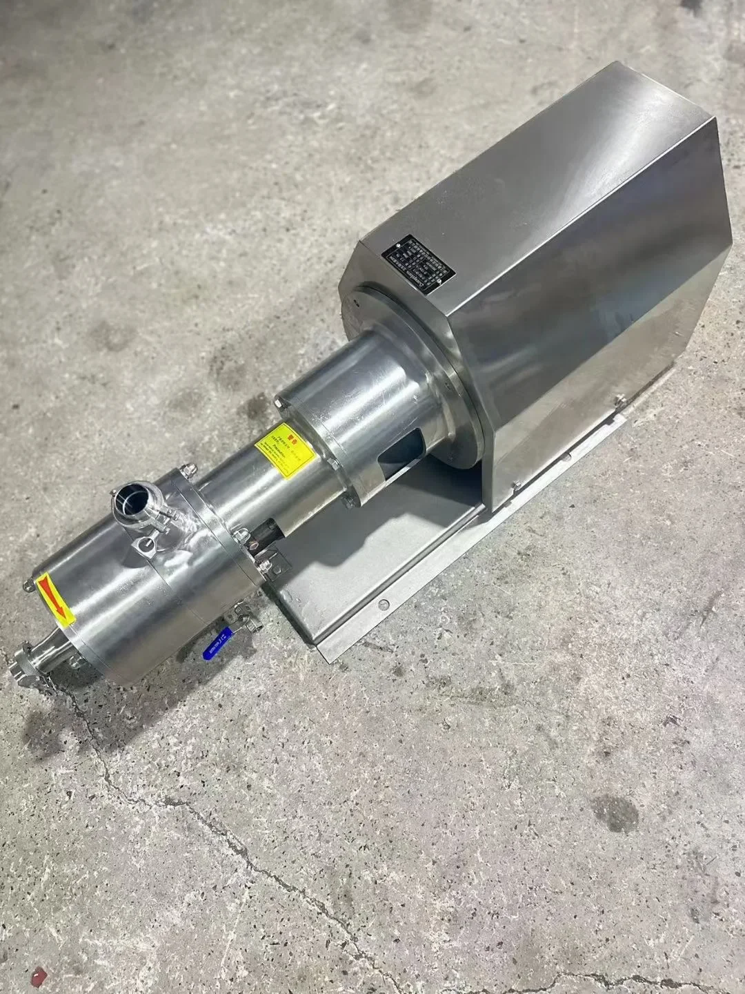 Sanitary grade stainless steel homogenizer pump/3-stage mayonnaise/milk inline high shear tool