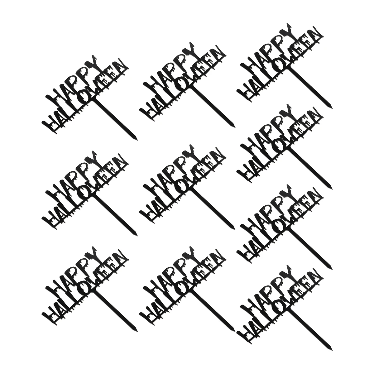 

10 PCS Cake Insert Decor Prop Decorating Topper Toppers Decors Decoration Inserting Decorations