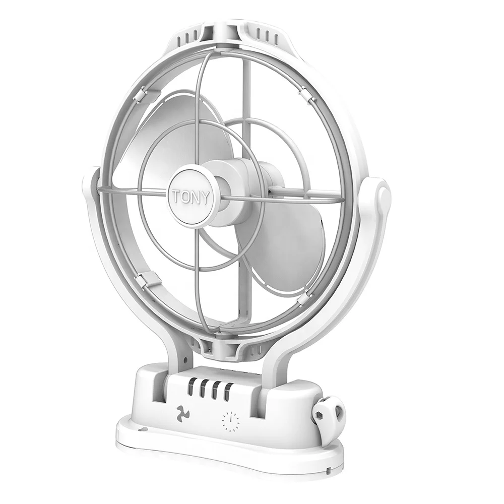 

RV Fan 360 Degree Airflow Caravan Fan Flexible 8 Inch Quiet 2 Baldes Marine Fan 12V/24V RV Caravan Fan With Brushless Motor