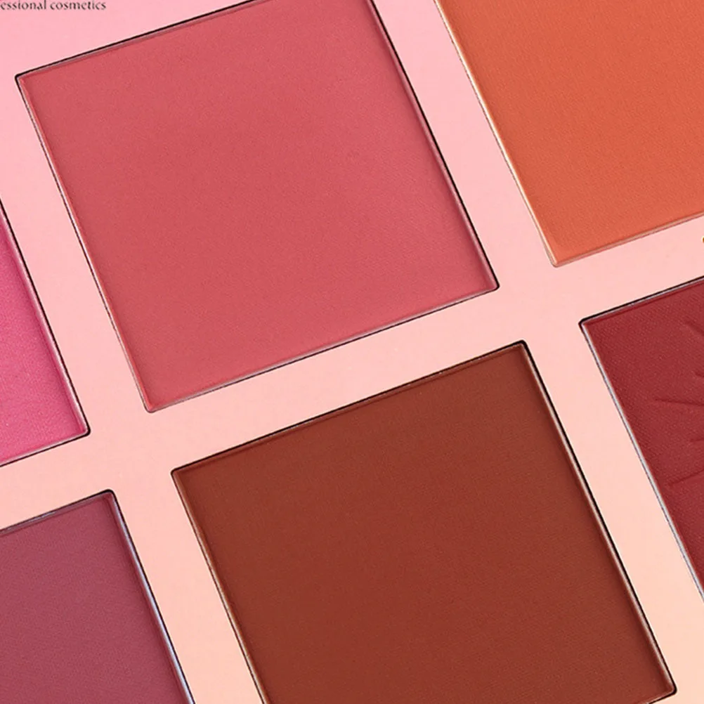 6가지 색상 메이크업 블러쉬 팔레트 고발색 통기성 가벼운 포뮬러 부드럽고 오래 지속되는 페이스 블러쉬 여성용 소녀용
