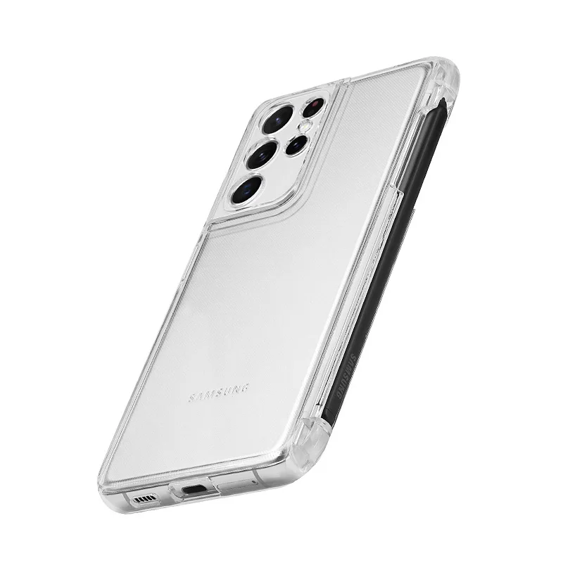 Case with Stylus For Samsung Galaxy S21 Ultra 5G SPEN transparent stylus slot all-inclusive cover SM-G998