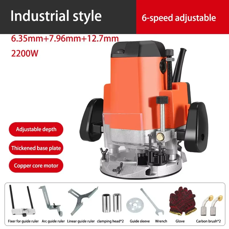 1000w wood working wood corded electric edge trimmer electric power edge gas cutting machine flat six gears edge trimmer