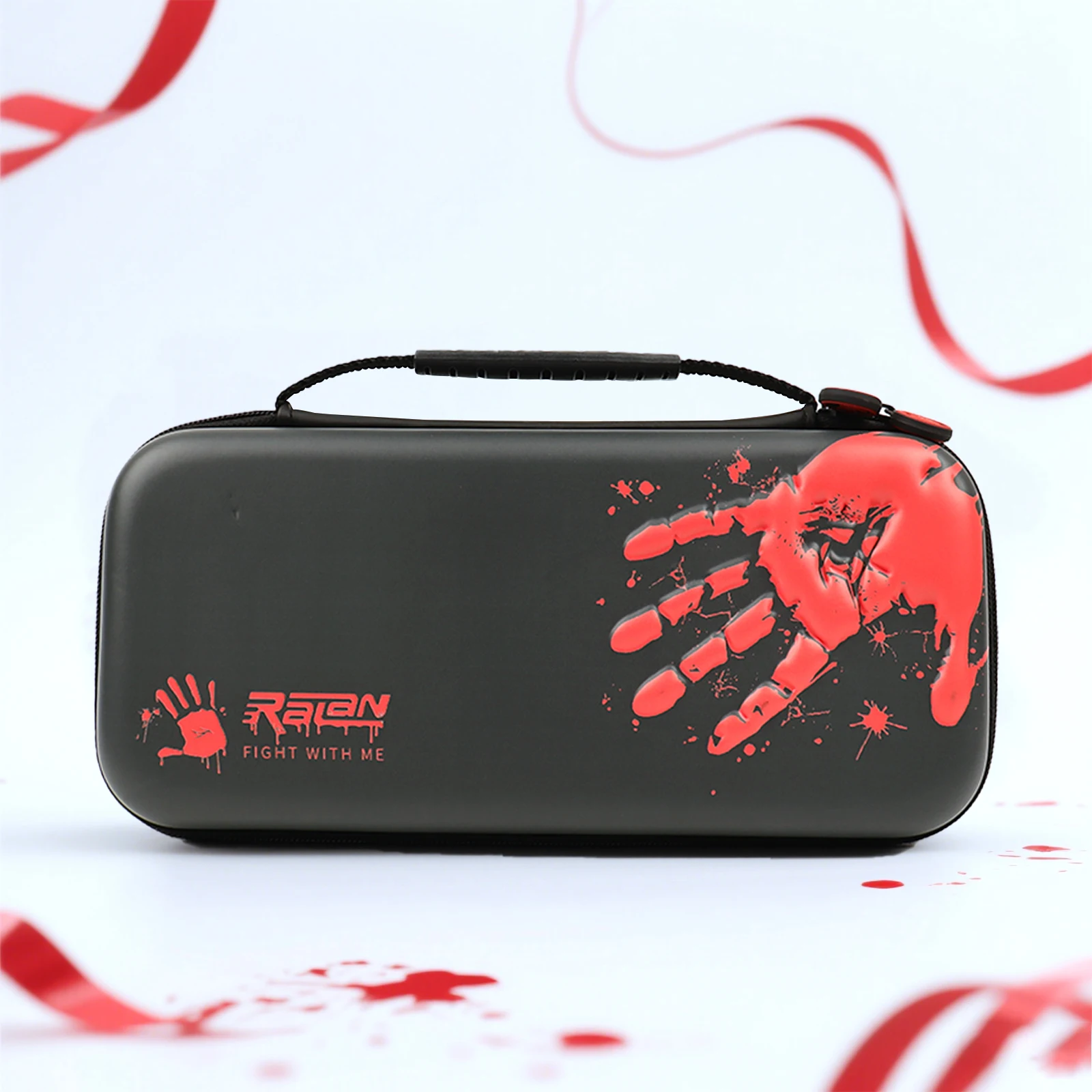 Travel Carrying Case for Switch 2 Handprint torage Bag Protective Bag Pouch With Game Card Slot PU Protective Case For Switch 2