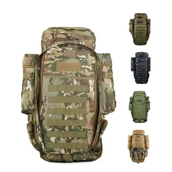 70L Tactical Backpack Outdoor Sports Backpack Fish Pole Hunting Hiking Bag Multi-functional Integrated Large Capacity Gun Bag