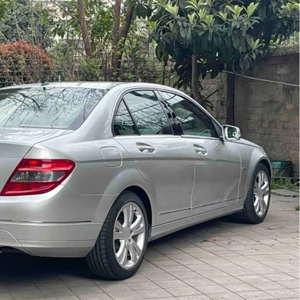 

For Mercedes Benz C-Class W204 2007-2014 Window Chrome Delete Blackout ABC Pillars Glossy Black Stickers