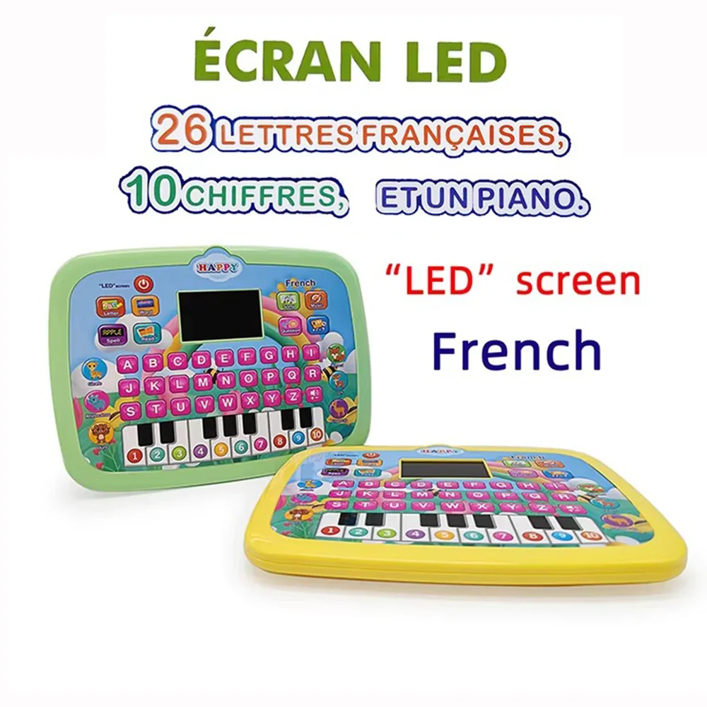 French LED Screen Point Learning Machines Educational Letters Words Learning Pads Kids Learning Tablet Kid Tablets for Kids
