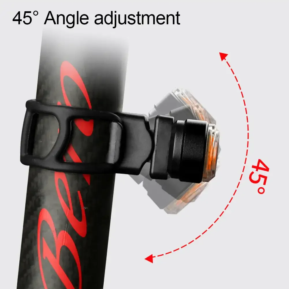 Feux arrière de vélo à LED télécommandés, feux de direction à haute luminosité, chargement USB, conduite de nuit, sécurité, lumière iodée, équipement de conduite, 1PC