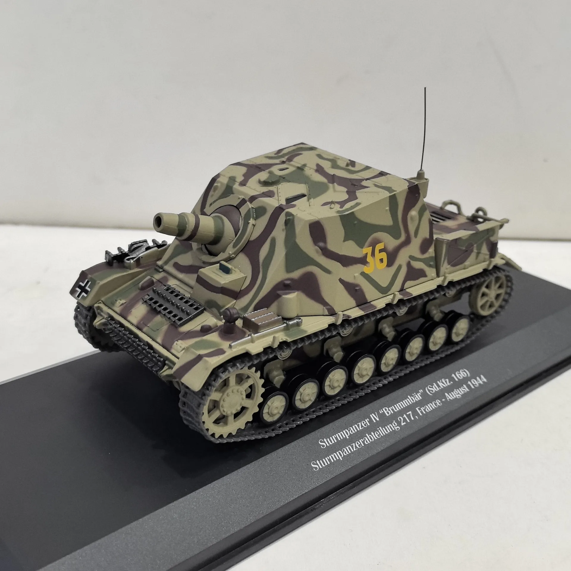 

Diecast IXO 1/43 Scale SD.KFZ 166 1944 Tank Alloy Car Model Collectible Toy Gift Souvenir Display Ornament