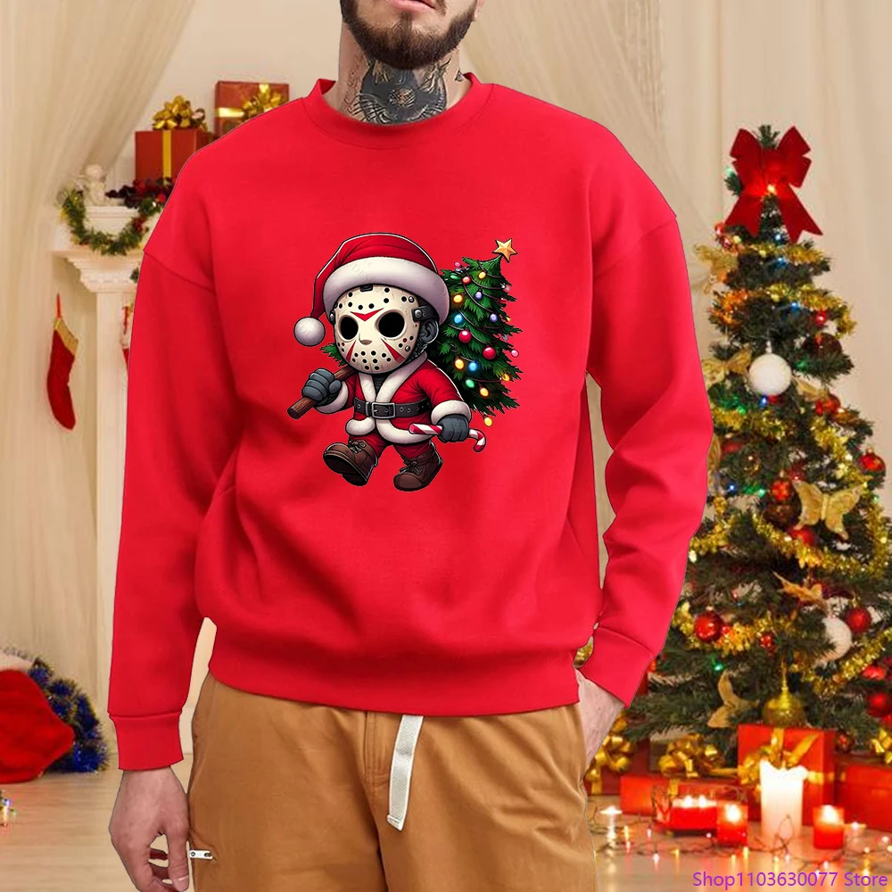 

Новая толстовка с рождественским узором и принтом, уникальная и креативная рождественская одежда, пуловер, топ