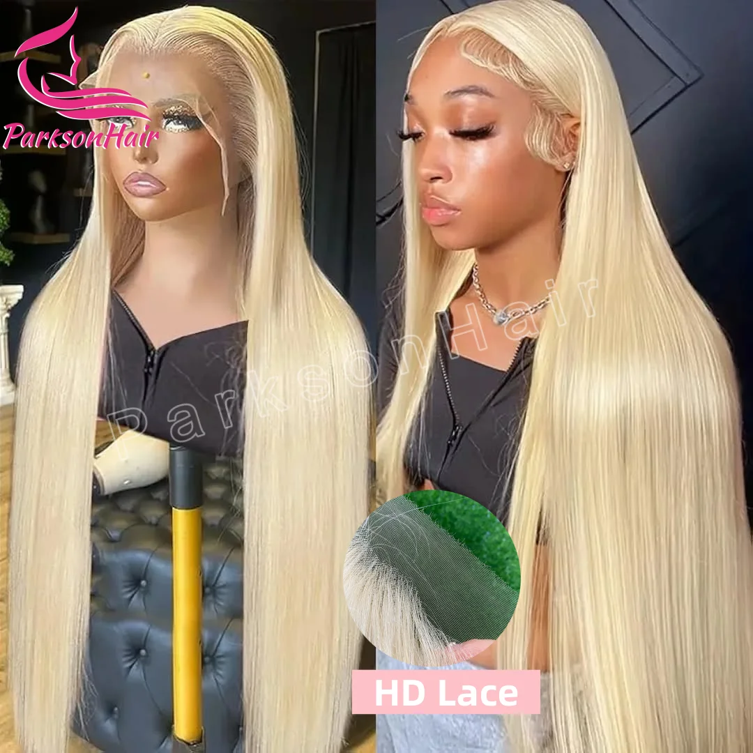 200% 613 شقراء HD باروكة من شعر طبيعي بدون صمغ قبل قطعها جاهزة للارتداء 4x4 5x5 السويسري الدانتيل إغلاق شعر مستعار 13x6 الدانتيل شعر مستعار أمامي مستقيم #4