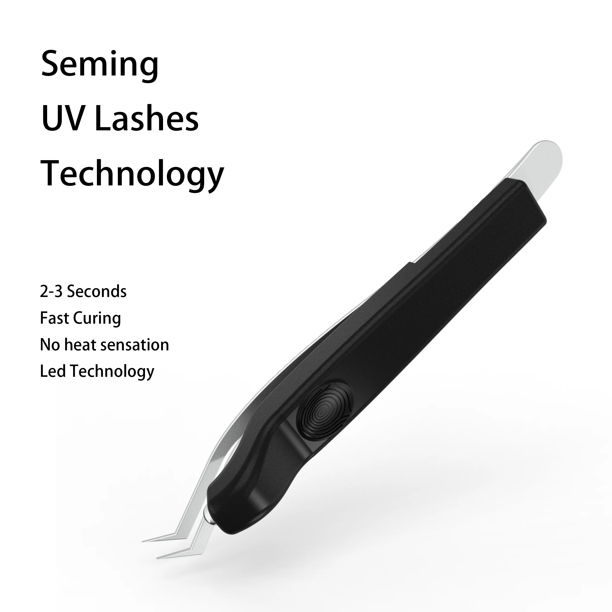 A Eyelashs Tweezers with Led Light Uv Eyelash Extensions Light Lamp Uv Lash Extension Glue Light on Tweezers