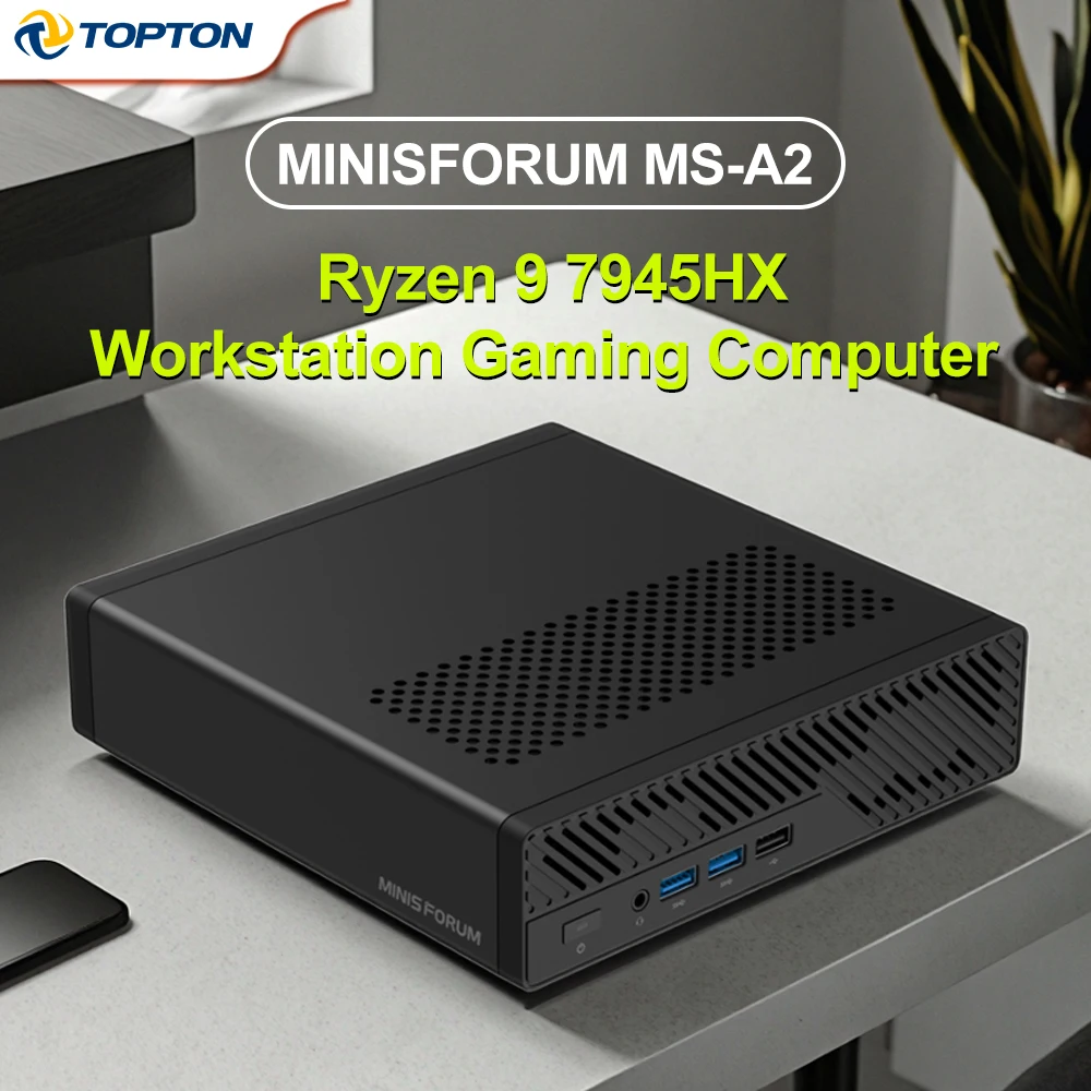 كمبيوتر صغير MINISFORUM MS-A2 AMD Ryzen 9 7940HX/9950HX Windows 11 2x10G SFP + Intel X710 2x2.5G LAN 3xM.2 كمبيوتر ألعاب محطة العمل #1