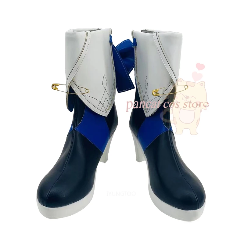 Herta Honkai Impact 3rd zapatos de Cosplay, botas largas para Halloween, disfraz de cómic, utilería de Anime, zapatos de Carnaval