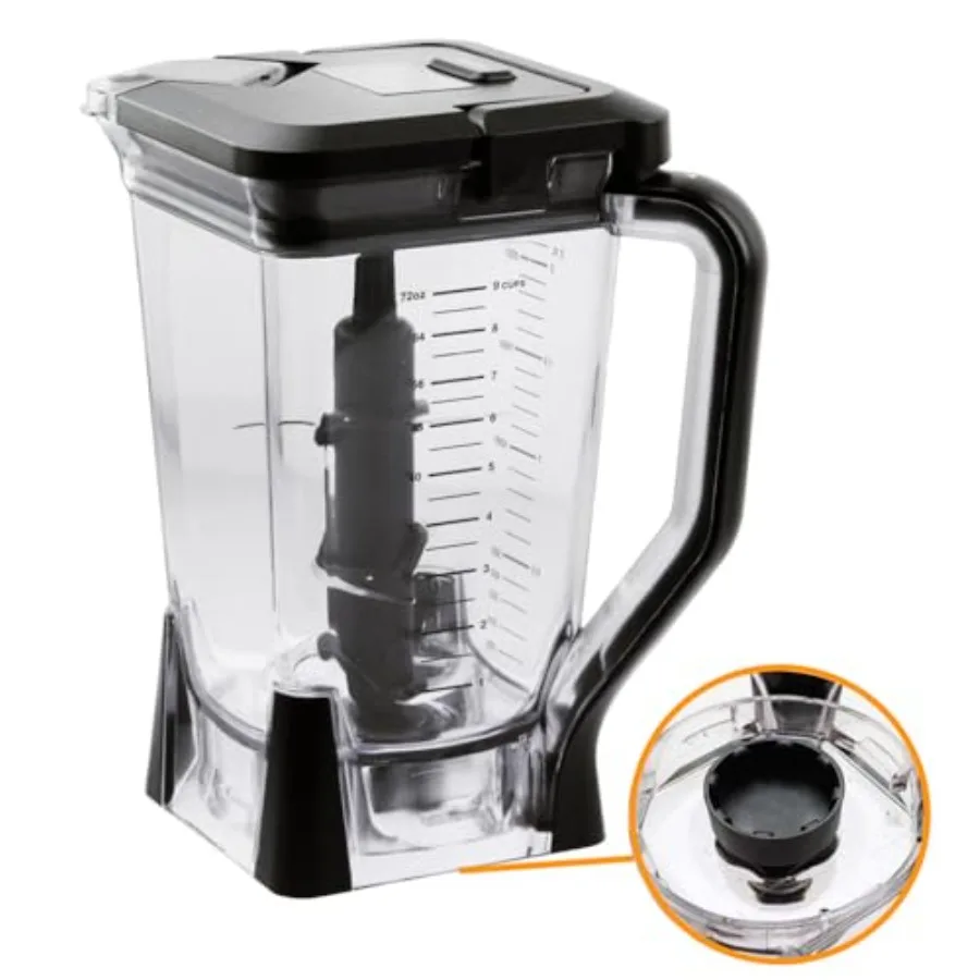 Replacement 72oz XL Pitcher with Lid and 6-Blade Assembly Compatible with Ninja Blender BL660 BL770 BL771 BL773 BL740 BL780