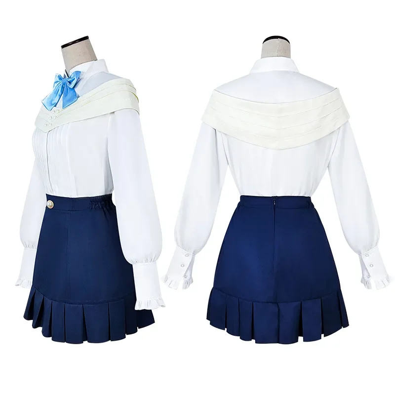 Disfraz de Cosplay de heroína de juego ligero y nocturno para mujer, falda larga Lolita informal diaria, conjunto completo, trajes de fiesta de Halloween