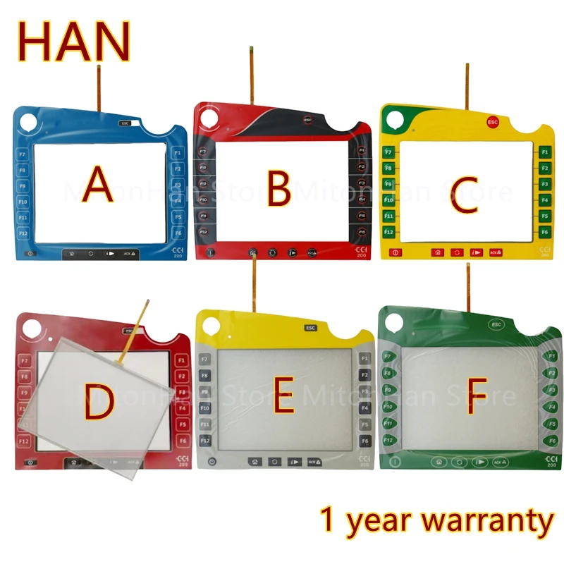 Brand New For CCI200 HMI CCI 200 PLC CCI-200 Touch Panel Screen Glass Digitizer Protective Film Overlay