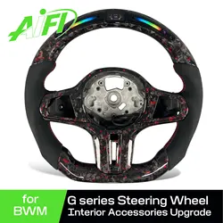 For BMW G30 G20 G01 G02 G05 G06 G07 M4 M5 F90 M8 X3M X4M X5M X6M F40 F44 F97 F98 F95 F96 Customized Carbon Fiber Steering Wheel
