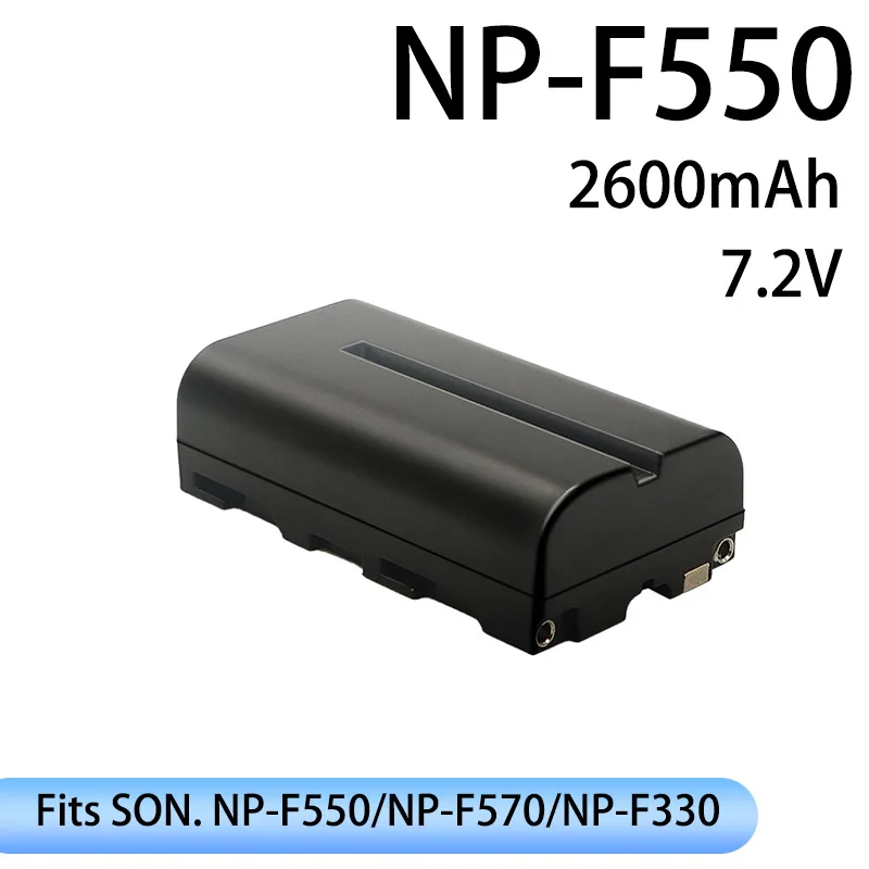 NP-F550 Camera Battery Actual Capacity 2600Mah For NP-F330 F530 NP-F570 NP-F750 Led Video Light Photography Lighting Fpv Drone-image