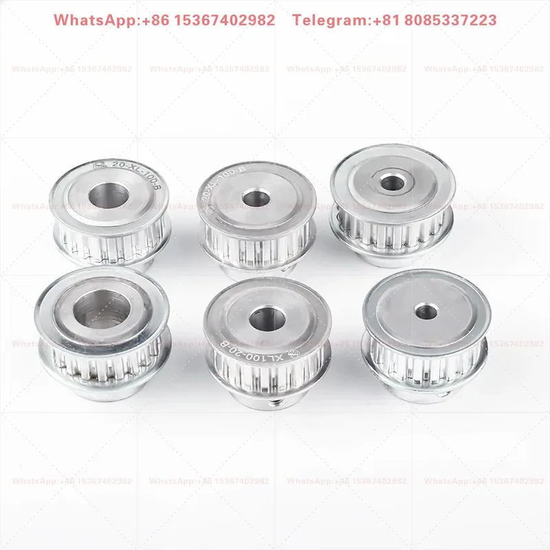 Motor synchronous wheel 1 mold 20 tooth aluminum alloy synchronous belt wheel inner hole 6 7 8 10 12MM