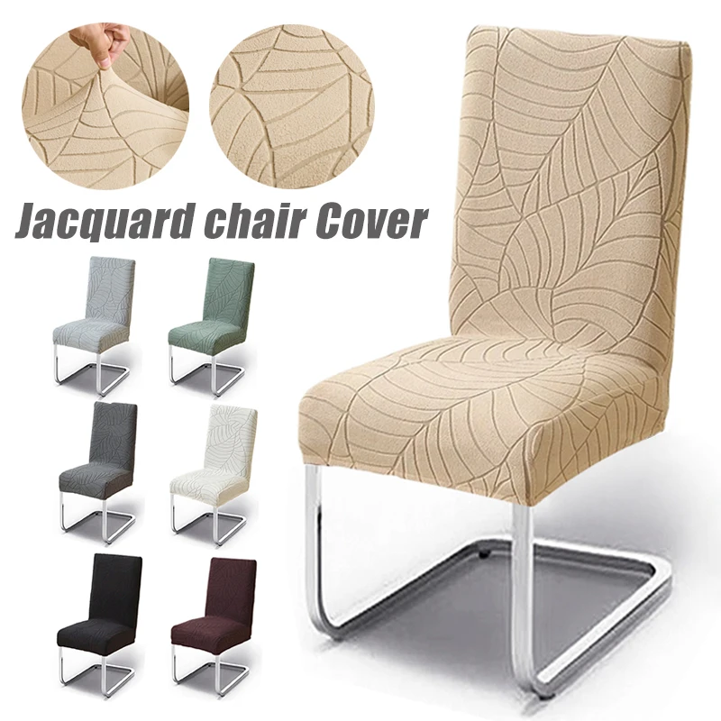 Housse de chaise élastique réglable, couleur unie, extensible, pour salle à manger, siège, cuisine, mariage, Banquet, maison, 1/2 pièces