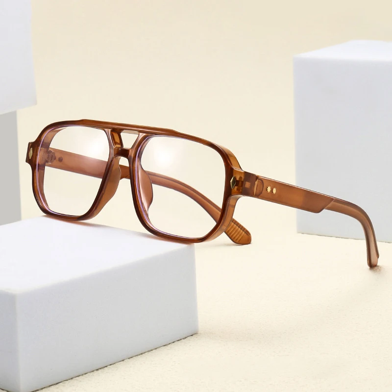 Square Frame Eyeglasses, Trendy Vision Glasses