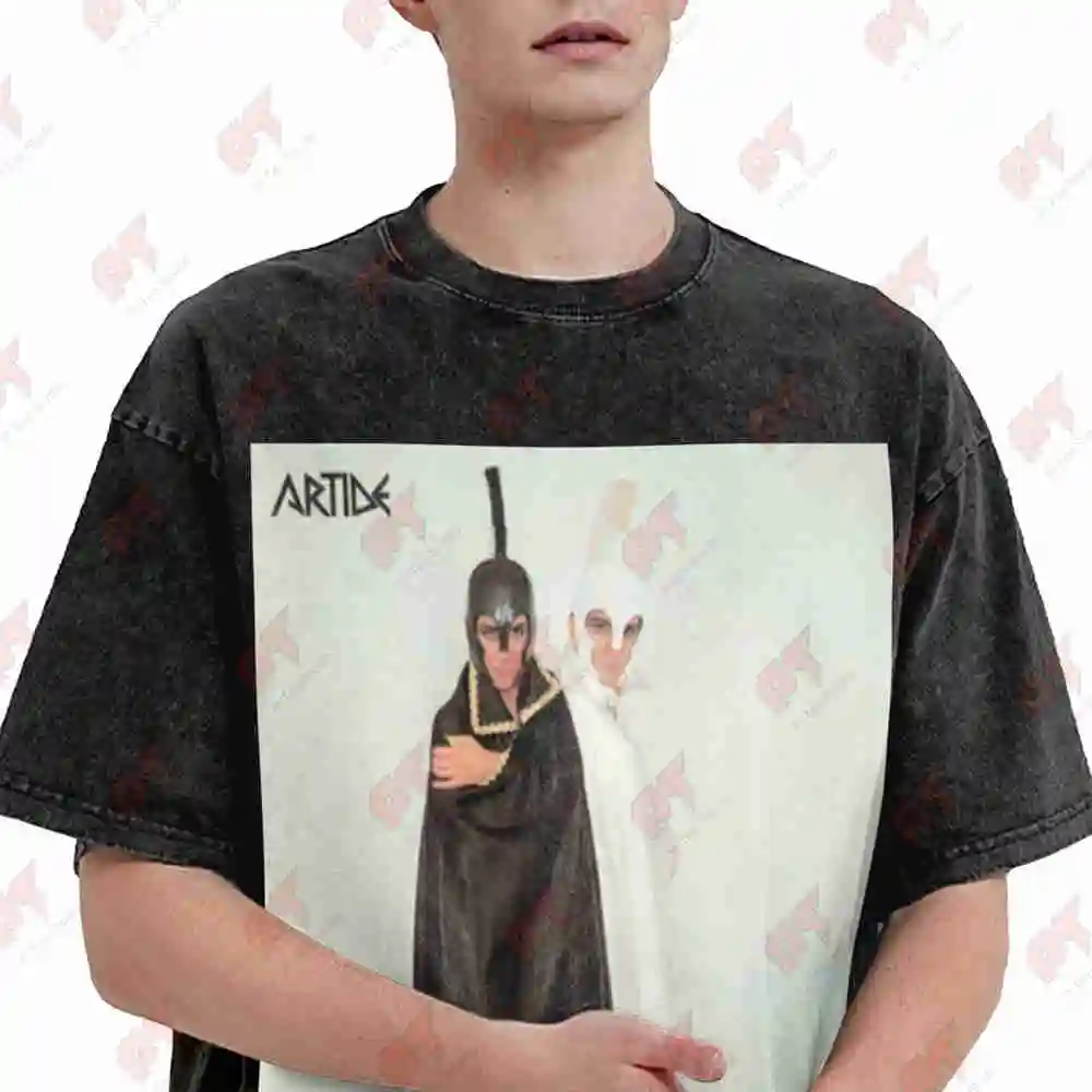 Renato Zero Italian Album Cover Artide Antartide Vintage Washed Tee Pure Cotton T-Shirt